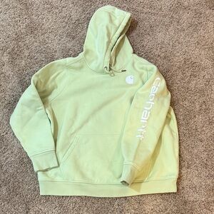 EUC - Carhartt Women’s  Light Green Hoodie